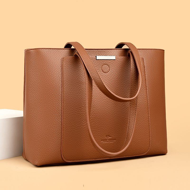 Luxury Bags For Laptop - 本物のブランド ソフトPUレザーハンドバッグ 大きめハンドバッグ レディース ショルダーバッグ ノートパソコン対応