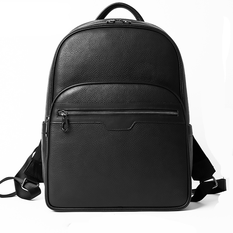 Luxury Bags For Laptop - 男性用本革バックパック,本物の天然皮革の学生用バックパック,男の子用の豪華なラップトップバッグ,新しいブランドのファッション