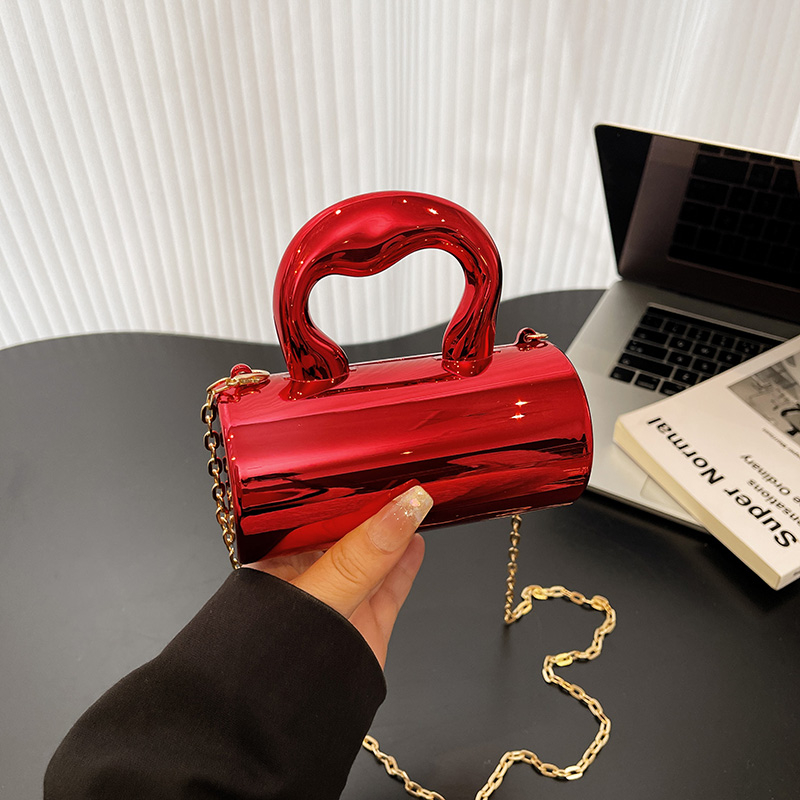 Luxury Bags Affordable - アクリルソリッドカラーチェーンハスプクロスボディバッグ2026新作ニッチデザインセンスバッグ手頃な価格の高級多用途クロスボディバッグ