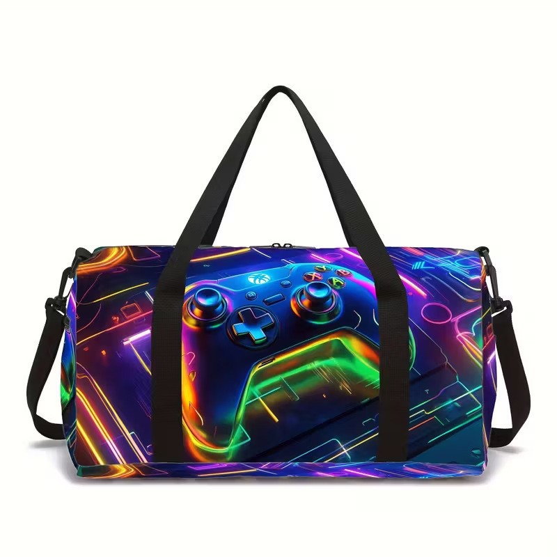 高級ゲーム機用3Dプリント大容量トラベルバッグバレル型クロス - Luxury Yoga Bags のレビューと価格