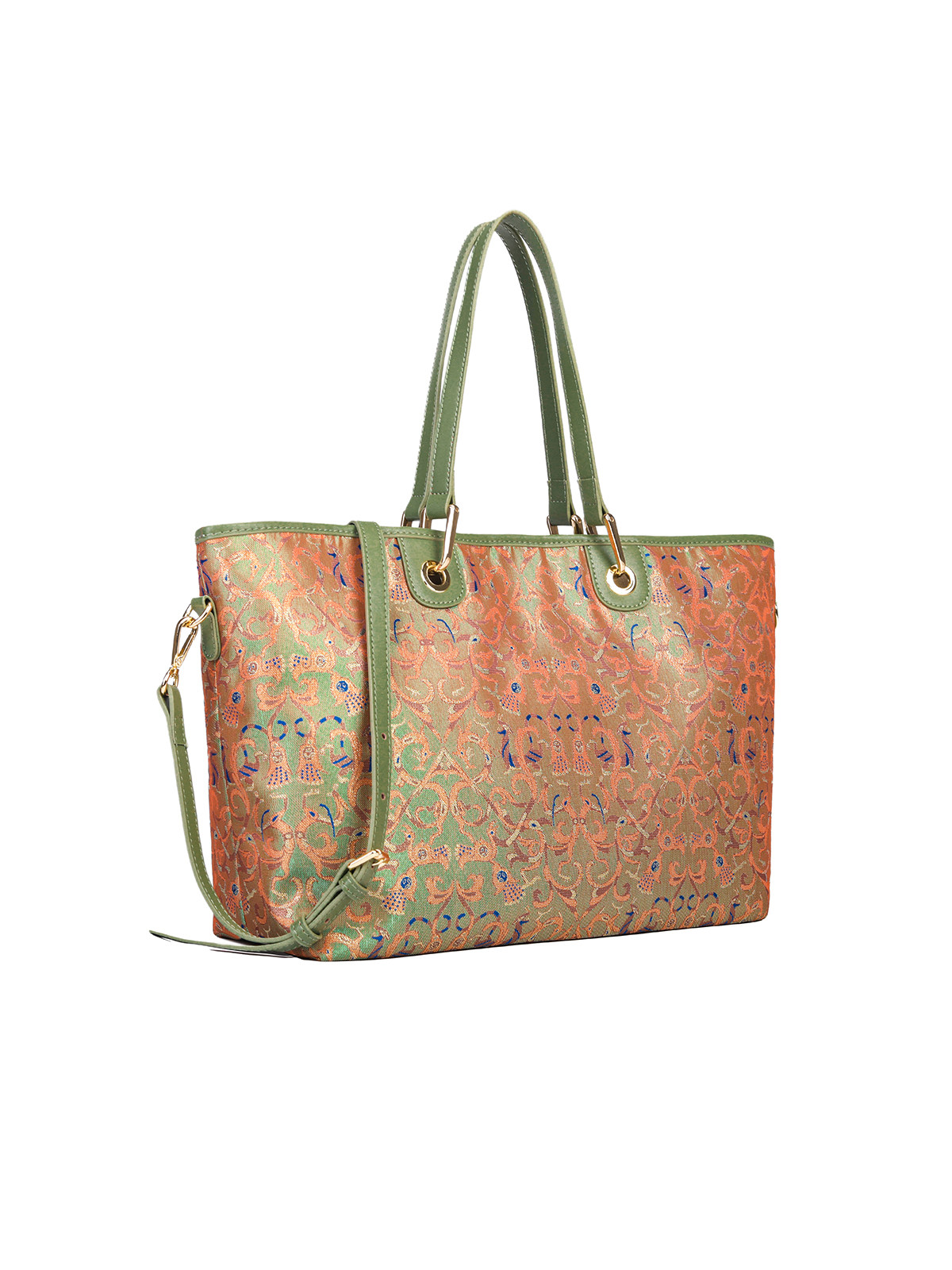 FLORAL ハンドメイド オリジナル シルク＆本革 トート - Luxury Bags Affordable のレビューと価格