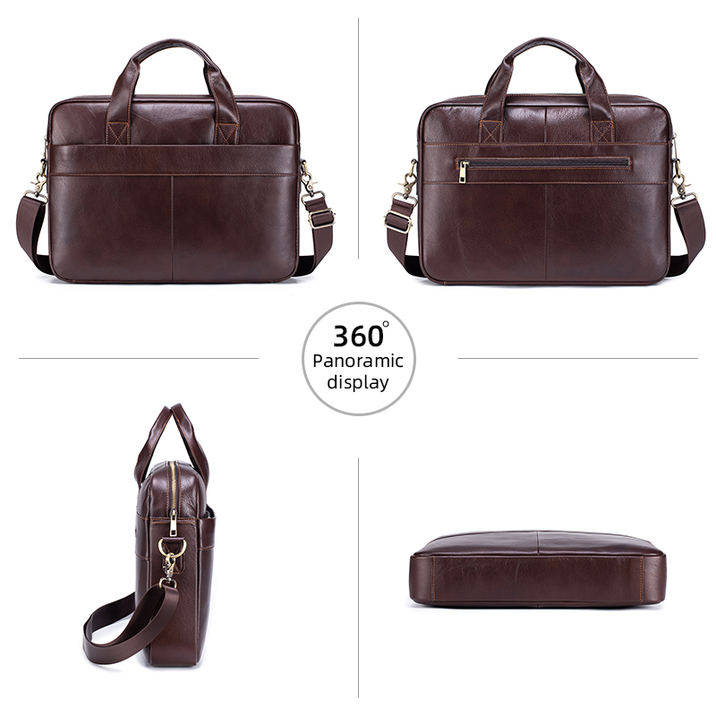 本革メンズブリーフケース ソフトラグジュアリービジネスバッグ - Luxury Bags For Laptop のレビューと価格