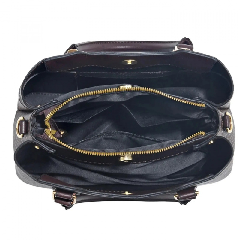 高級感のある質感の大型通勤用トートバッグ、カラーブロックデザ - Luxury Bags のレビューと価格