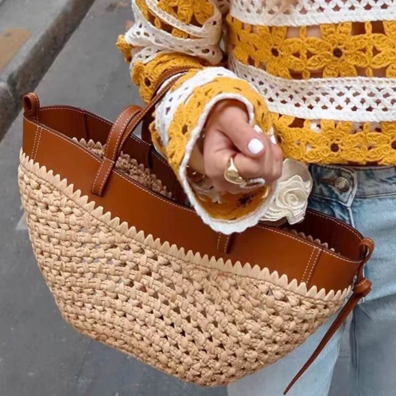 ブランド中空織ビーチバッグニッチファッションショルダー脇の下 - Luxury Bags For Travel のレビューと価格