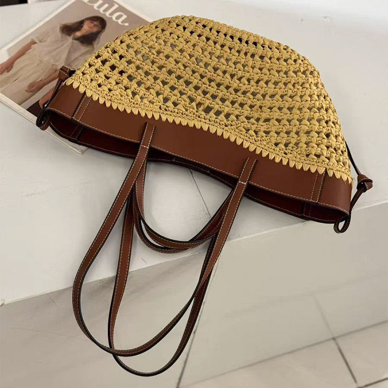 ブランド中空織ビーチバッグニッチファッションショルダー脇の下 - Luxury Bags For Travel のレビューと価格