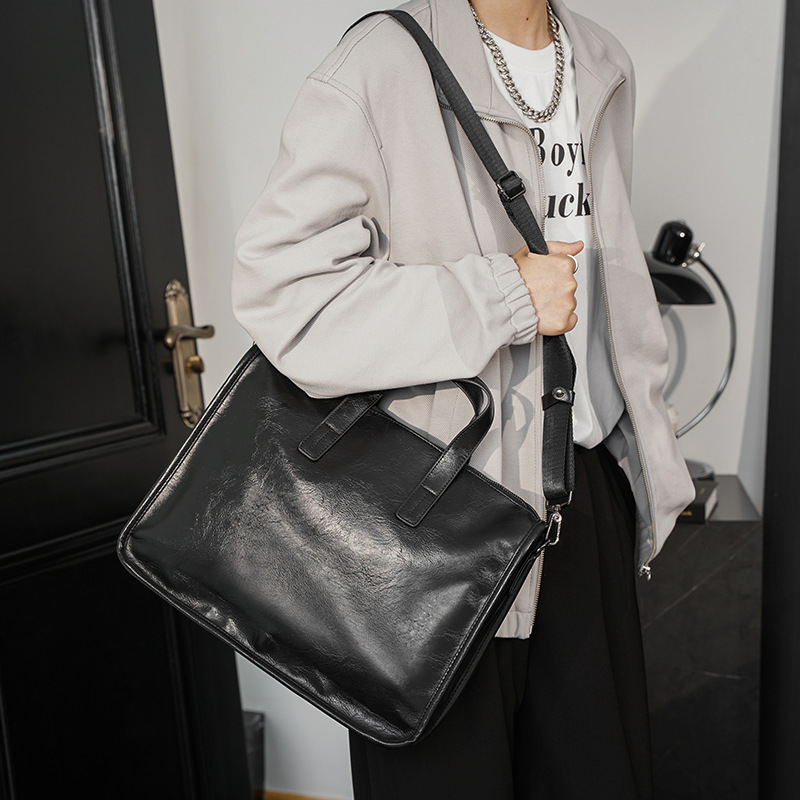 カジュアルビジネスメンズハンドバッグファッション大容量ブリー - Luxury Bags For Laptop のレビューと価格