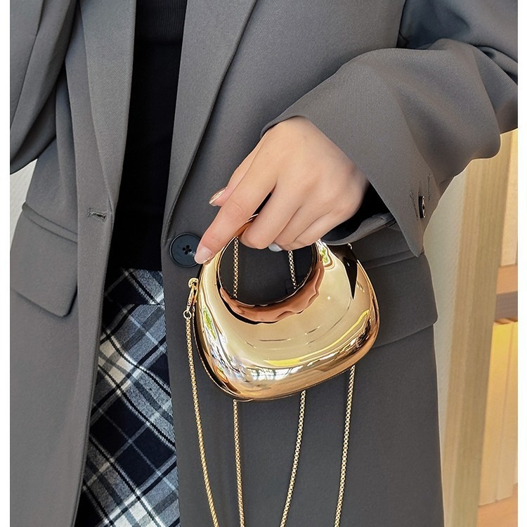 ミニゴールデンイブニングバッグ、財布とハンドバッグ、ラグジュ - Luxury Bags Women のレビューと価格