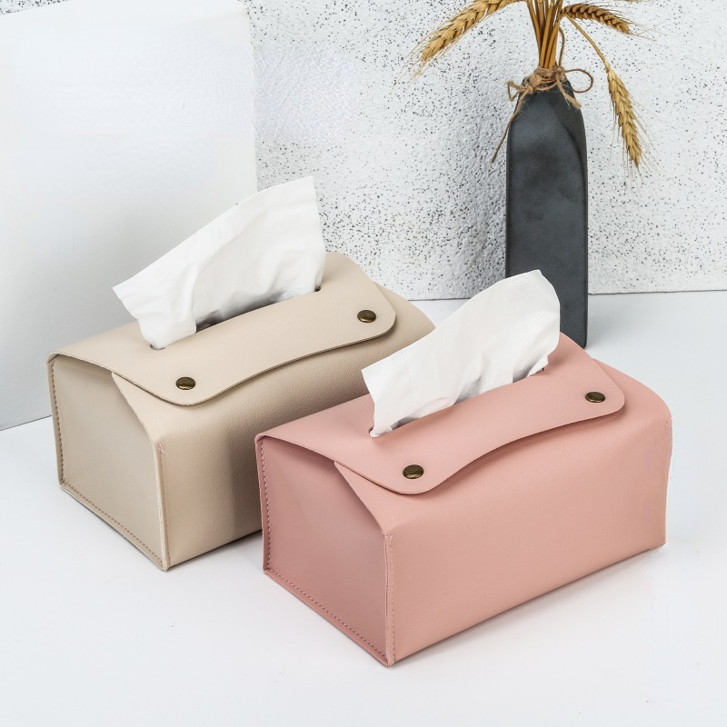 無地 家庭用 PUレザー 取り外し可能 ティッシュボックス  - Luxury Bags Price のレビューと価格
