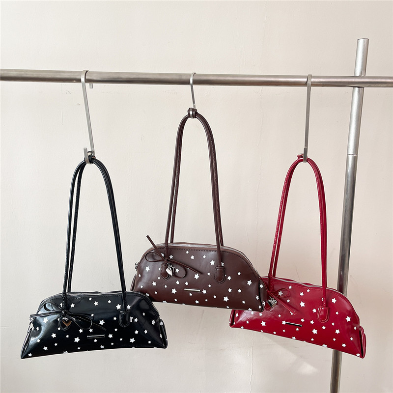 新しい PU スターズボウジッパースイートバッグ絶妙な質感の - Luxury Bags Affordable のレビューと価格