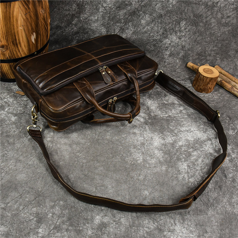 本革のメンズラップトップバッグ,ブリーフケース,ショルダーバ - Luxury Bags For Travel のレビューと価格