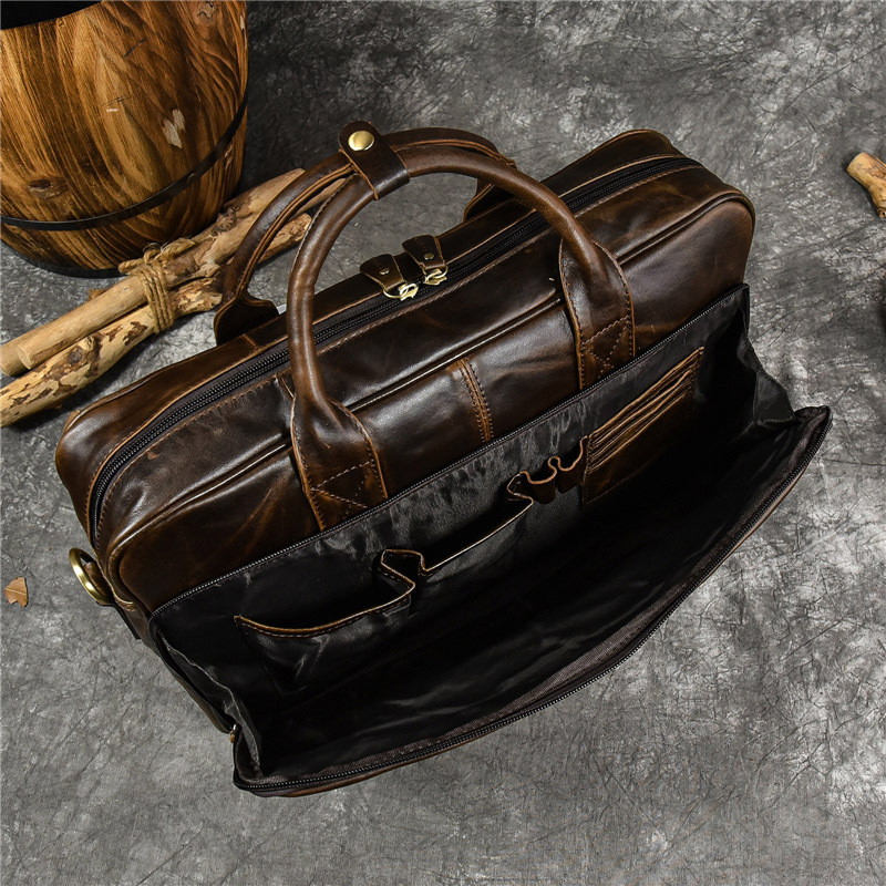 本革のメンズラップトップバッグ,ブリーフケース,ショルダーバ - Luxury Bags For Travel のレビューと価格