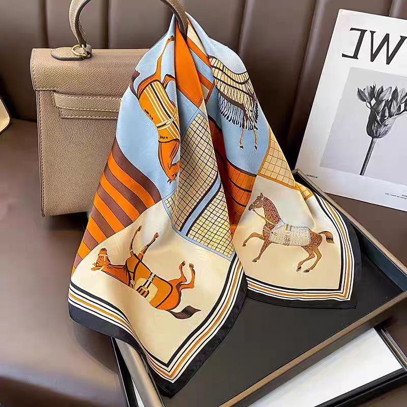 高級 100% マルベリーシルク スクエアスカーフ 70cm - Luxury Bags For Travel のレビューと価格