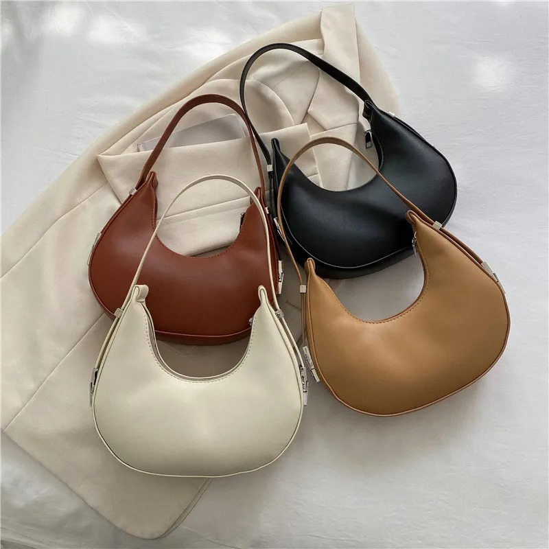 女性用脇の下バッグ 高級PUレザーショルダーバッグ 小さなク - Luxury Bags For Travel のレビューと価格