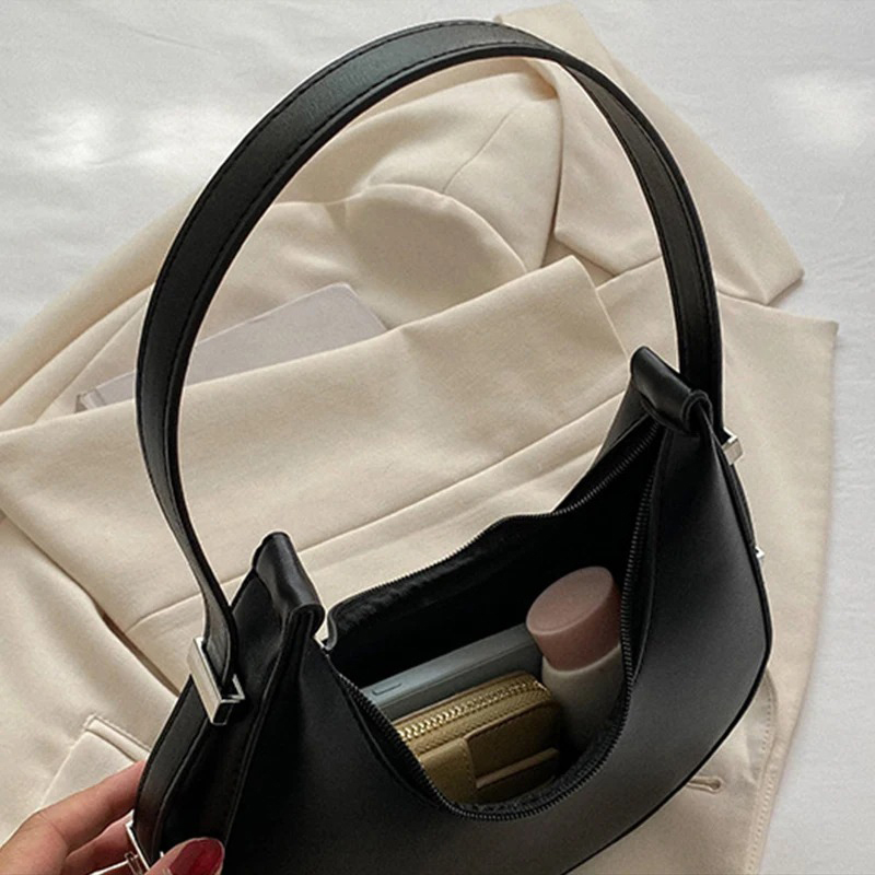 女性用脇の下バッグ 高級PUレザーショルダーバッグ 小さなク - Luxury Bags For Travel のレビューと価格