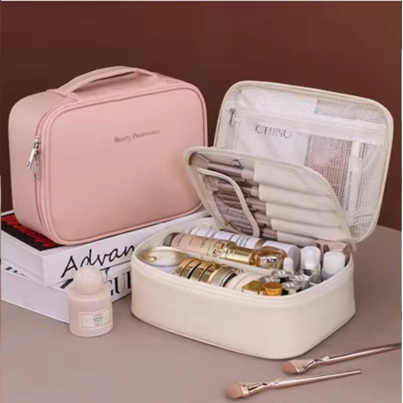 新しい女性用化粧品バッグポータブル収納バッグ大容量高級化粧バ - Luxury Bags のレビューと価格