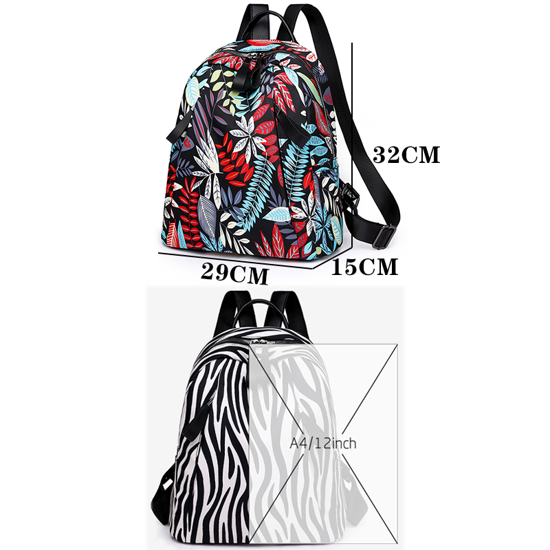 女性のための防滴ナイロンバックパック,大容量,旅行,ランドセ - Luxury Bags For Travel のレビューと価格