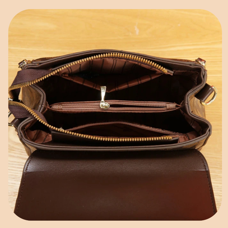 3ピース女性用バッグセット、軽量高級プリント柄女性用クロスボ - Luxury Bags のレビューと価格