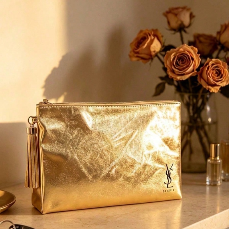 YSLゴールデンコスメティックバッグ、携帯用防水多機能ポーチ - Luxury Bags For Travel のレビューと価格