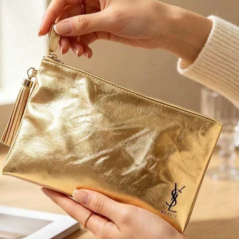 YSLゴールデンコスメティックバッグ、携帯用防水多機能ポーチ - Luxury Bags For Travel のレビューと価格