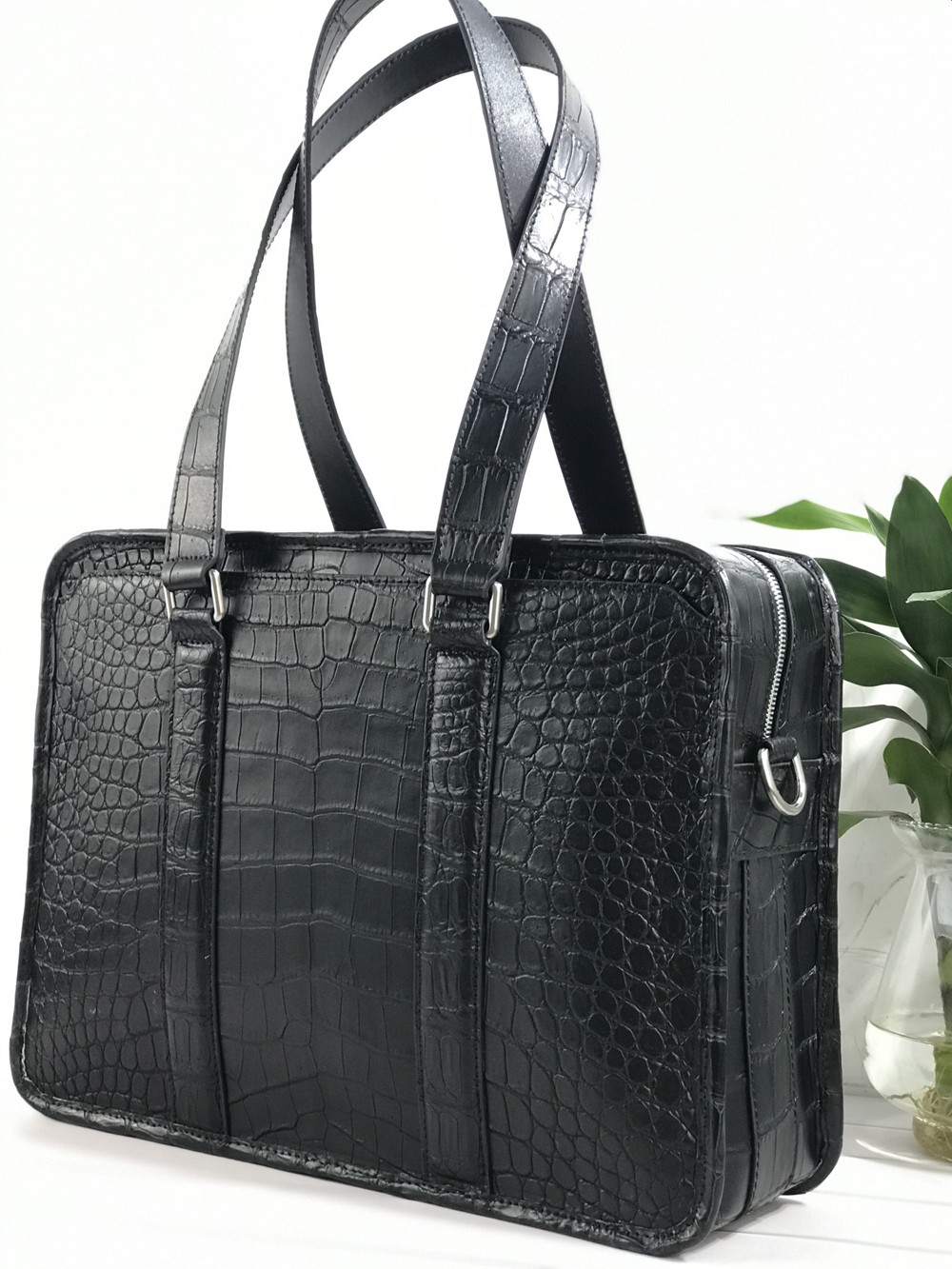 新しいクロコダイルレザーラップトップバッグ本物のクロコダイル - Luxury Bags For Laptop のレビューと価格