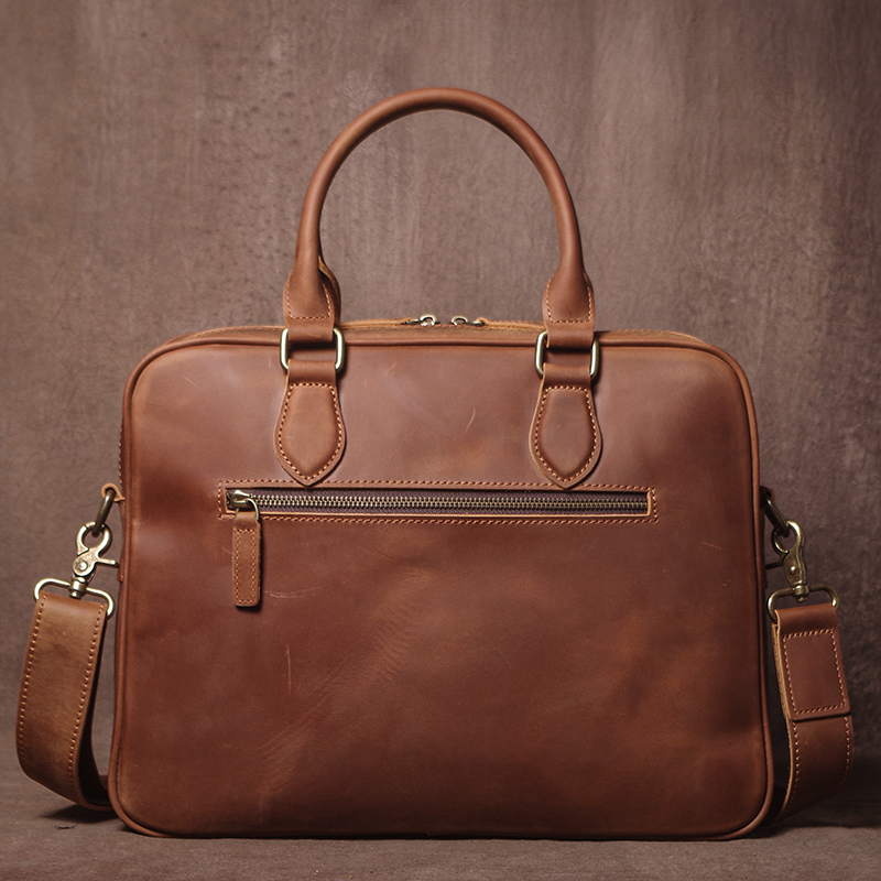 GURO 男性クレイジーホース牛革ブリーフケース高級本革ハン - Luxury Bags For Laptop のレビューと価格