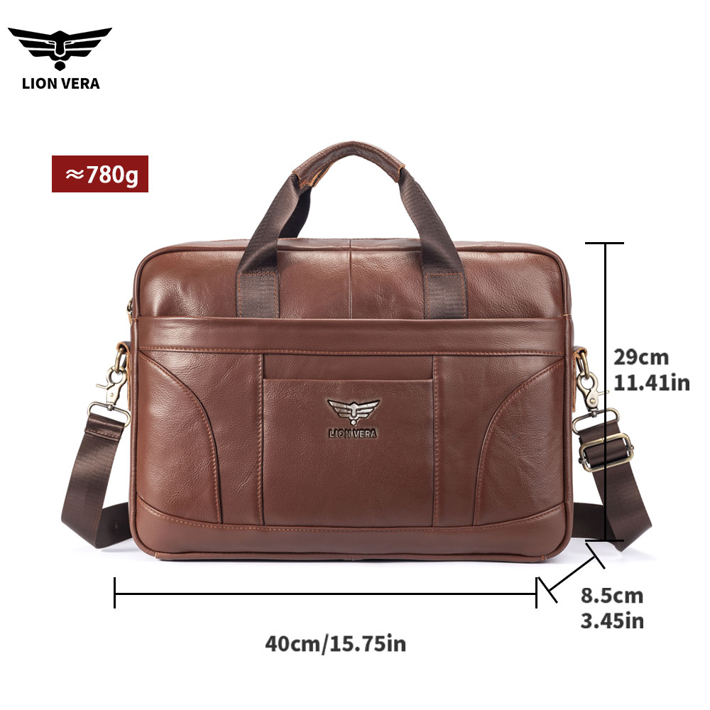 ライオンベラ本革ビジネスブリーフケースブラック 15.6 イ - Luxury Bags For Laptop のレビューと価格