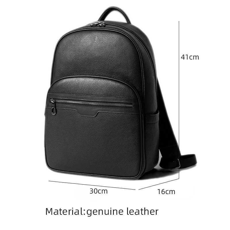 男性用本革バックパック,本物の天然皮革の学生用バックパック, - Luxury Bags For Laptop のレビューと価格