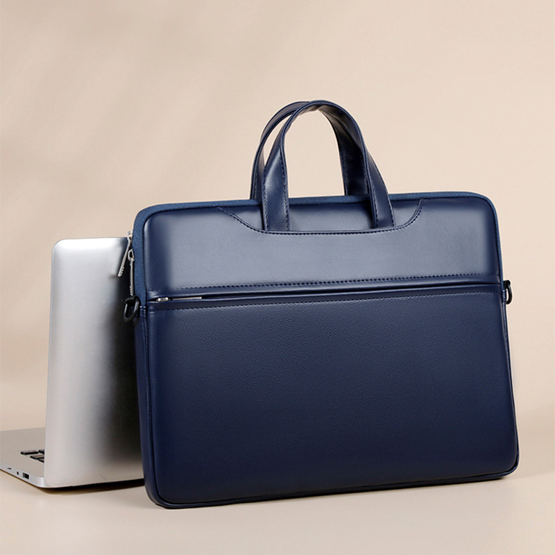 男性と女性のためのPUレザービジネスブリーフケース,大容量, - Luxury Bags For Laptop のレビューと価格