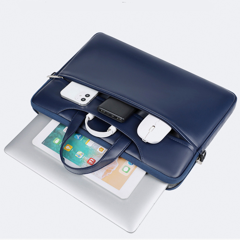 男性と女性のためのPUレザービジネスブリーフケース,大容量, - Luxury Bags For Laptop のレビューと価格